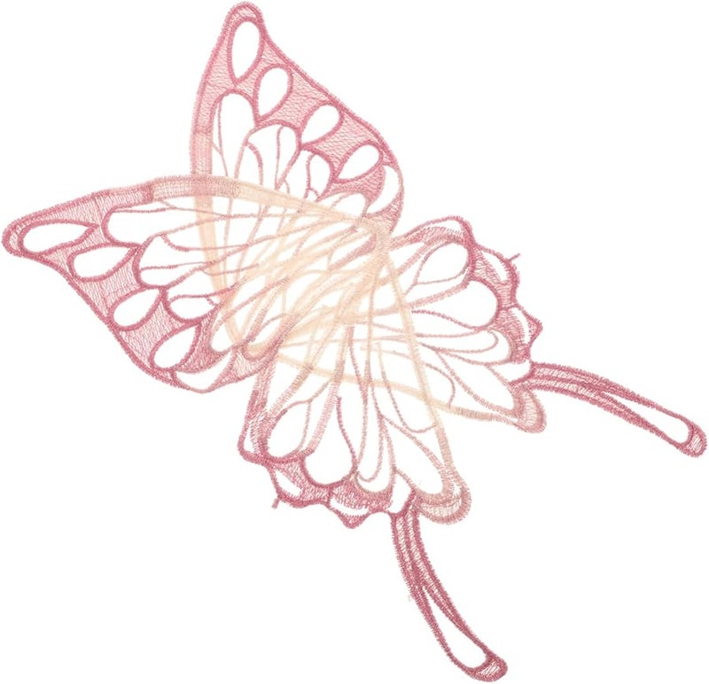 Jojofuny Embroidered Butterfly Patch For Clothing Decoration Lightweight Mesh Applique - Image 1